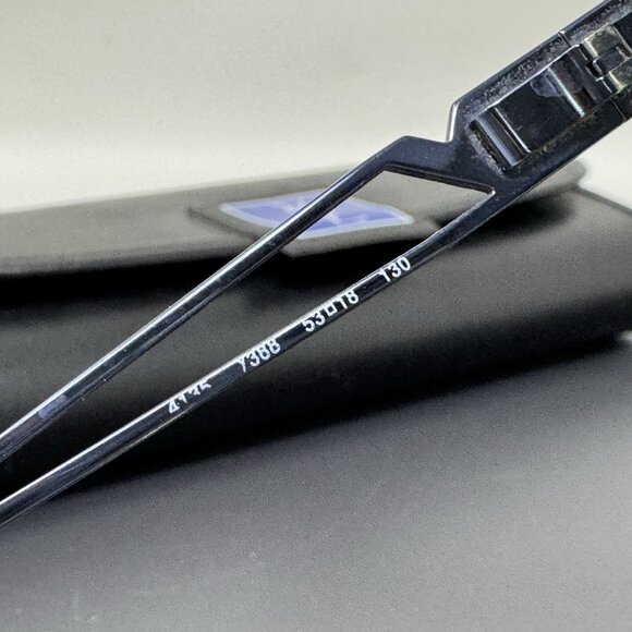 Vintage Yves Saint Laurent Eyeglasses Frame 4135 Y 388 Metallic Blue 53 [] 18 13 - Picture 6 of 14